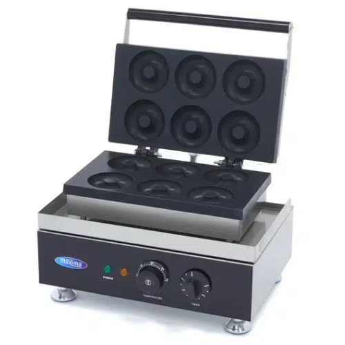 Maxima Gastro Donut Maker - 6 Donuts - Ø8 cm - mit Eingebauter Timer - 09374010 - 09374010