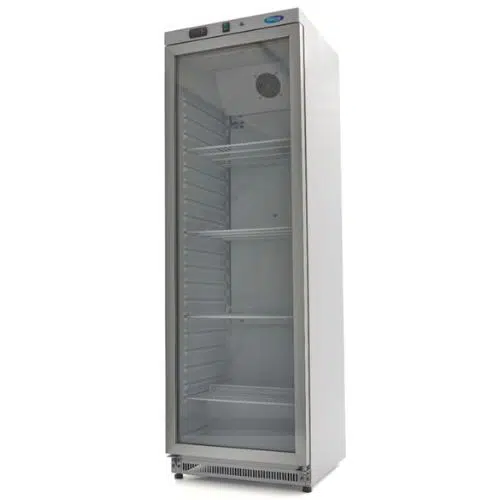 Maxima Kühlschrank Gastro 400 liter - Weiß - mit Glastür - 09405018 - 09405018