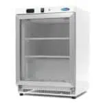 Maxima Gastro Gefrierschrank Glastür - 200 liter - Weiß - 09405007 - 09405007