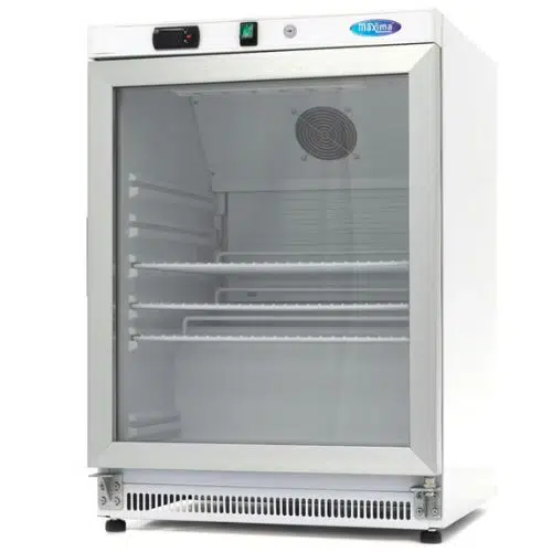 Maxima Gastro Kühlschrank - 200 liter - Weiß - mit Glastür - 09405006 - 09405006