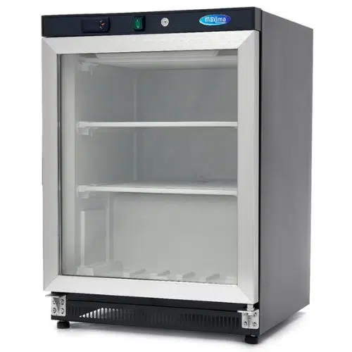 Maxima Gastro Gefrierschrank - 200 liter - Schwarz - mit Glastür - 09405009 - 09405009