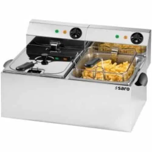 Saro Gastro Fritteuse 2x6 Liter - 2x3.25 kW - PROFRI 66 - 172-2060 - 172-2060