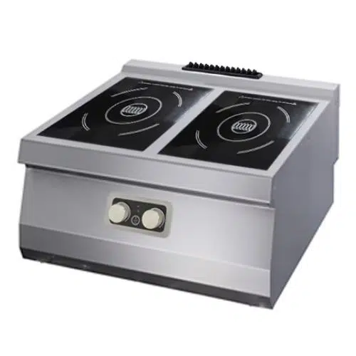 Gastro Induktion Kochfeld 2 Brenner - Doppeleinheit - 70 cm Tief - Elektrisch - Maxima 09398201 - 09398201