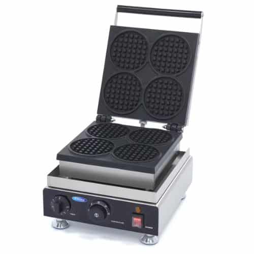 Gastro Waffelmacher - 4 Waffeln - Mini - Runden | Maxima 09374204 - 09374204