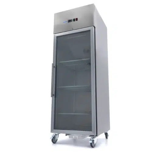 Gastro Gefrierschrank - 600 liter - 3 Einstellbare Regale (2/1 GN) - Rostfreier Stahl - Maxima 09400006 - 09400006