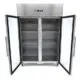 Maxima Gastro Gefrierschrank mit Glastür - 1200 liter - 6 Einstellbare Regale (2/1 GN) - Rostfreier Stahl - 09400016 - 09400016