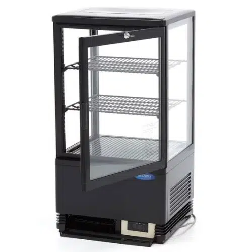 Maxima Gastro Kühlvitrine - 58 liter- 43 cm - Schwarz - 09400801 - 09400801