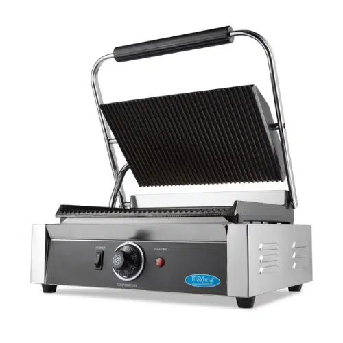 Gastro Kontaktgrill - Gerillt - Einzelgrillplatte - 33.5 cm - Maxima 09300436 - 09300436