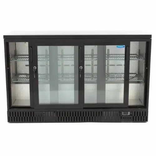 Maxima Gastro Getränke Kühlschrank - 3 Schiebetüren - 6 verstellbare Regale - 09400920 - 09400920