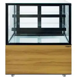 Saro Gastro Kuchenvitrine Holzdekor - 300 Liter - Modell MAXIME - 330-1106 - 330-1106