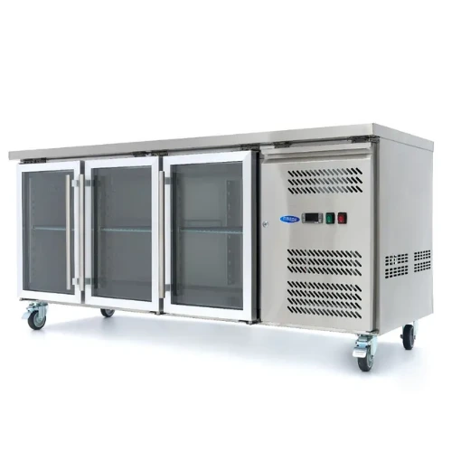 Maxima Gastro Kühltisch - 180 cm - 3 Glastüren - 09400406 - 09400406 Maxima Gastro Kühltisch - 180 cm - 3 Glastüren - 09400406 - 09400406