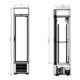 Combisteel Kühlschrank 1 Glastür SCHWARZ 232 Liter - 7464.0200 - 7464.0200