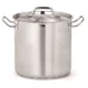 Combisteel Gemüsetopf Hoch Edelstahl + Deckel - Ø45 - 71 liter - 7501.0035 - 7501.0035