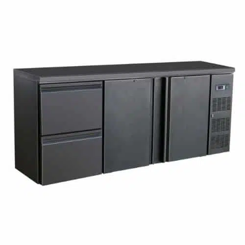 Bar-Kühlschrank mit 2 Türen + 2 Schubladen | 537 Liter | B2002xT513xH860mm | Combisteel 7450.0321 - 7450.0321 Bar-Kühlschrank mit 2 Türen + 2 Schubladen | 537 Liter | B2002xT513xH860mm | Combisteel 7450.0321 - 7450.0321