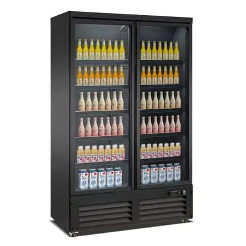 Combisteel Getränkekühlschrank mit 2 gastüren - SCHWARZ - CEB-1200R BL - 7526.0105 - 7526.0105