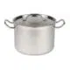 Gemüsetopf medium edelstahl + deckel ø28 10 liter | Combisteel 7501.0050 - 7501.0050