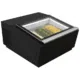 Tischmodell Speiseeisvitrine schwarz, öffnet auf der Bedienseite | Combisteel 7292.0010 - 7292.0010