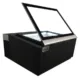 Tischmodell Speiseeisvitrine schwarz, öffnet auf der Bedienseite | Combisteel 7292.0010 - 7292.0010