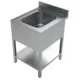 700 Spültafel Bodemschap 1 Midden 600 | Combisteel 7333.0810 - 7333.0810