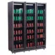 Combisteel Kühlschrank 3 glastüren schwarz Nap-1200 transport auf anfrage - 7455.1920 - 7455.1920