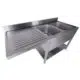 Spültisch grundboden spülmaschine - SELBSTMONTAGE 2 RECHTS 1600x700 mm - Combisteel 7333.1425 - 7333.1425