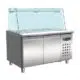 Combisteel Bäckerei Kühltisch mit Glas 2 Türen 4x 1/1 GN Behälter - 7950.0420 - 7950.0420