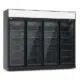 CombiSteel Kühlschrank 4 glastüren schwarz ins-2060r bl *transport auf anfrage* - 7455.2417 - 7455.2417
