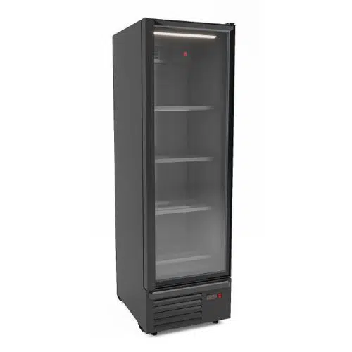 Combisteel Kühlschrank 1 glastür schwarz 550 liter - 7072.1100 - 7072.1100