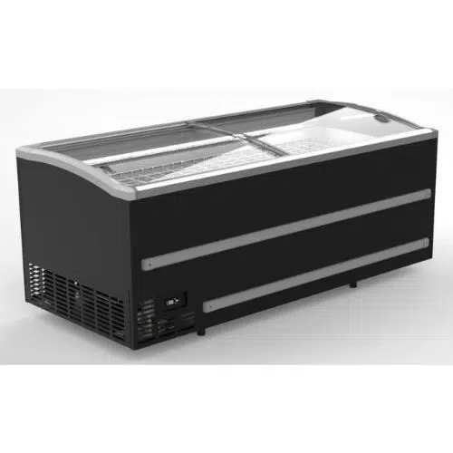 Supermarkt tiefkühltruhe schwarz 2125 manuelles auftauen - Combisteel 7072.0005 - 7072.0005