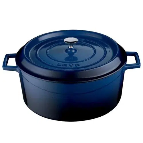 Lava gusseisen casserole ø28 BLAU - Combisteel 7013.2905 - 7013.2905