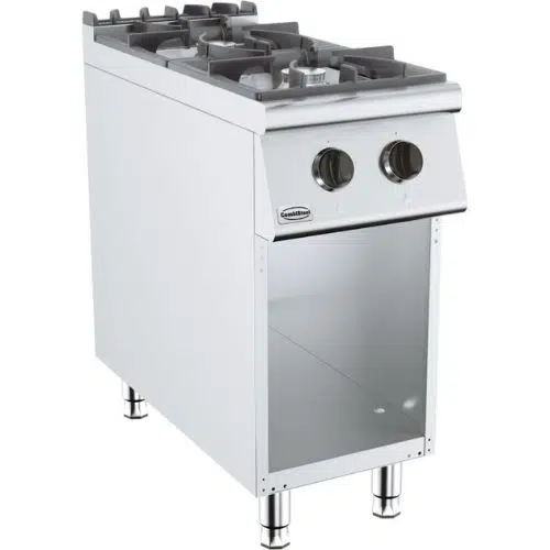 Gasherd 2 brenner - 17 kw - BASE 900 - Combisteel 7178.3000 - 7178.3000