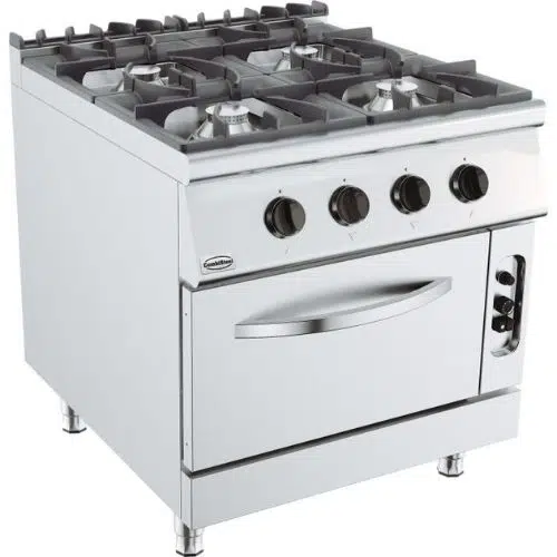 Gasbackofen - Gasherd 4 brenner - 40 kW - BASE 900 - Combisteel 7178.3015 - 7178.3015