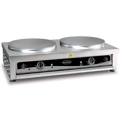 Gastro Crêpes Gerät 2 Platten - 1x3 kW - 2x400mm - CombiSteel 7491.0045 - 7491.0045