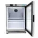 Maxima Gastro Kühlschrank - 200 liter - Rostfreier Stahl - mit Glastür - 09405010 - 09405010
