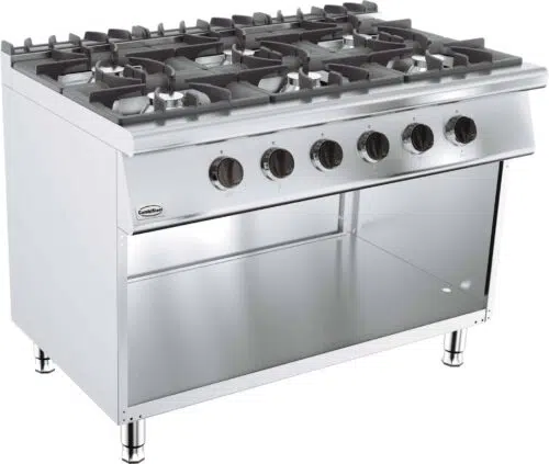 Base 700 Gaskooktafel 6 Br. | Combisteel 7178.0410 - 7178.0410