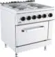 Base 700 Elektroherd 4 Platten mit El. Backofen | Combisteel 7178.0435 - 7178.0435