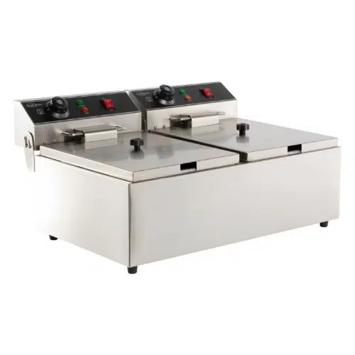 Combisteel Gastro Elektro Tischfritteuse 2x6 Liter – 2x3,3 kW – 230V – 7455.1008 - 7455.1008
