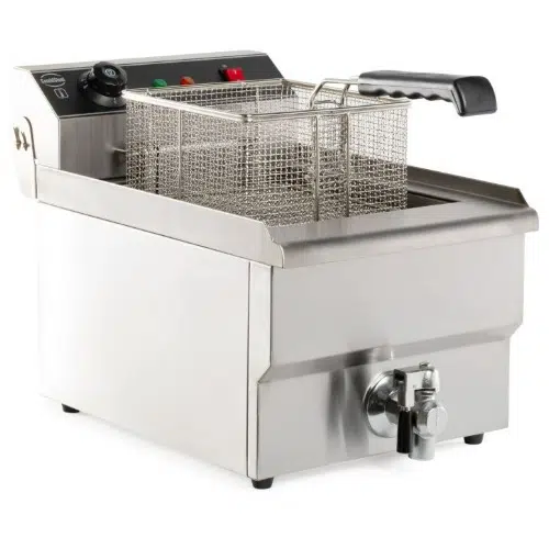 Combisteel Gastro Elektro Tischfritteuse 8 Liter – 3,3 kW – mit Ablasshahn – 7455.1000 - 7455.1000