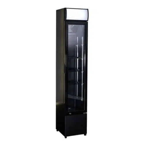 CombiSteel Kühlschrank glastür schmall schwarz - 105 liter - 7455.1384 - 7455.1384