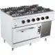 Gasherd 6 brenner x 6,5 kW mit gasbackofen - BASE 700 - Combisteel 7178.0420 - 7178.0420
