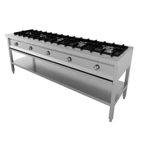 Gas Kochfeld Pfannenkuchen 5 brenner - Combisteel 7003.0920 - 7003.0920