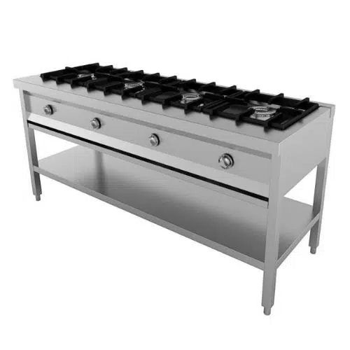 Gas Kochfeld Pfannenkuchen 4 brenner - Combisteel 7003.0915 - 7003.0915