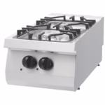Gastro Heavy Duty Kochfeld - 2 Brenner - Einzeleinheit - 70 cm Tief - Gas | Maxima 09396001 - 09396001