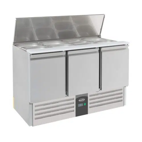 Combisteel Gekühlte Saladette - 3 Türen - B1370xT700xH870mm - 7950.0094 - 7950.0094