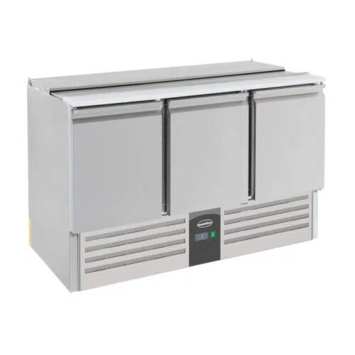 Combisteel Gekühlte Saladette - 3 Türen - B1370xT700xH870mm - 7950.0094 - 7950.0094