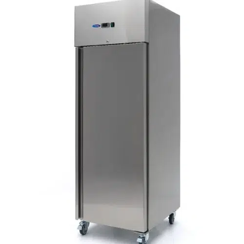 Maxima Gastro Gefrierschrank - 600 liter - 3 Einstellbare Regale 2/1 GN - Rostfreier Stahl - auf Rädern - B680xT810xH2010mm - 09400007 - 09400007