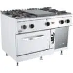 Glühplattenherd 4 br. gasbackofen BASE 700 - Combisteel 7178.0590 - 7178.0590