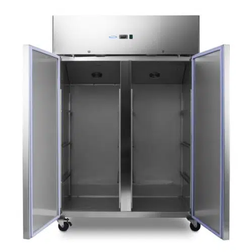 Maxima Gastro Kühlschrank - 800 liter - 6 Einstellbare Regale - auf Rädern - Rostfreier Stahl - 09400040 - 09400040