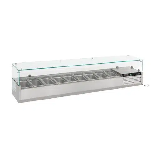 Aufsatzvitrine 1/3 GN x 9 - Combisteel 7450.0023 - 7450.0023