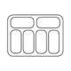 Speiseisvitrine CORSICA 6 X 5 liter - Combisteel 7472.0125 - 7472.0125
